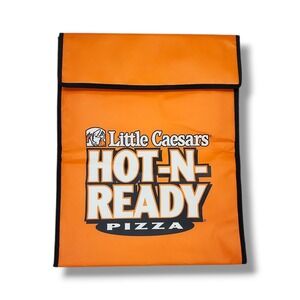 Little Caesars Hot-N-Ready Insulated Pizza Bag Warmer Orange Portable Delivery